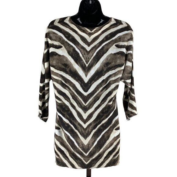 Chicos women's lightweight spring summer cotton blend sweater - Picture 2 of 6